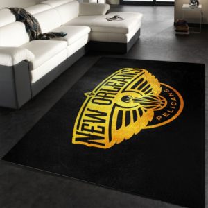 New Orleans Pelicans Logo Nice NBA Living Room Carpet Rug Home Decor