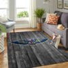 New York Knicks Team Logo Grey Wooden Style Nice Gift NBA Living Room Carpet Rug Home Decor
