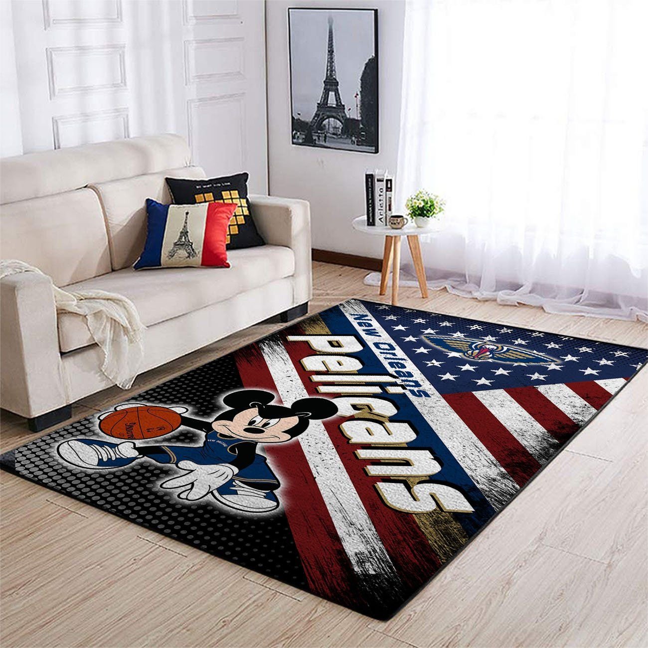 New Orleans Pelicans Team Logo Mickey Us Style Nice Gift NBA Living Room Carpet Rug Home Decor New Orleans Pelicans Team Logo Mickey Us Style Nice Gift NBA Living Room Carpet Rug Home Decor