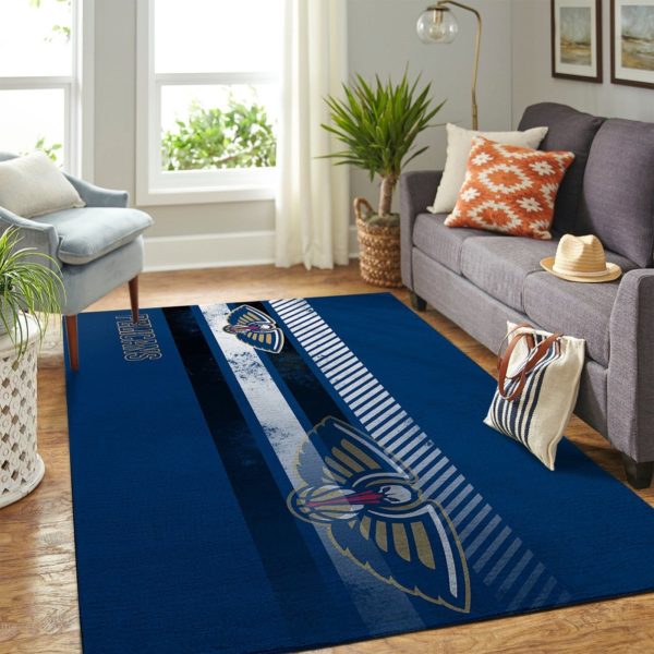 New Orleans Pelicans Team Logo Nice Gift NBA Living Room Carpet Rug Home Decor