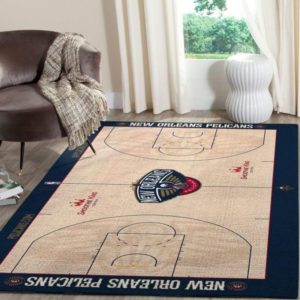 New Orleans Pelicans Team Logo Stadium NBA Living Room Carpet Rug Home Decor