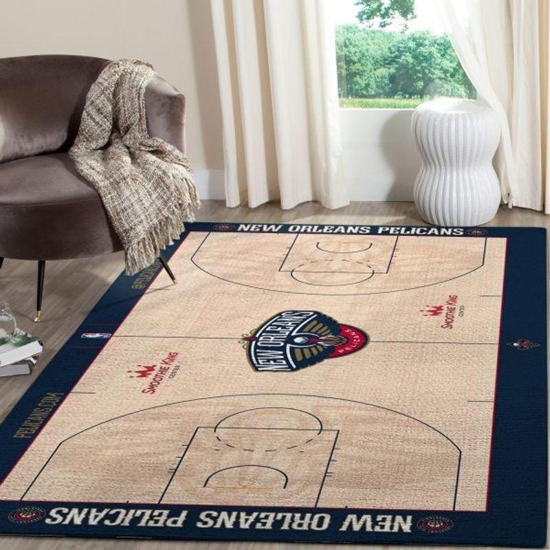 New Orleans Pelicans Team Logo Stadium NBA Living Room Carpet Rug Home Decor New Orleans Pelicans Team Logo Stadium NBA Living Room Carpet Rug Home Decor