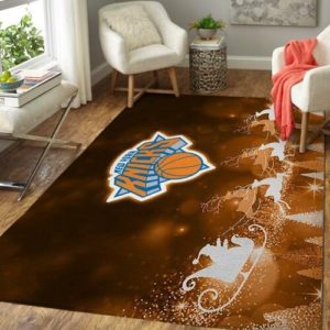New York Knicks Basketball Christmas NBA Rug Home Decor