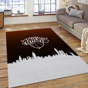 New York Knicks Skyline NBA Rug Home Decor