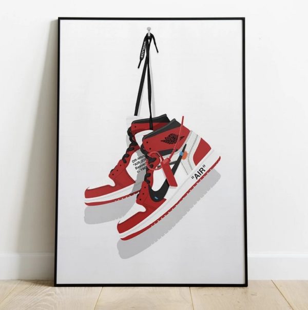 Nike Off-White Jordan Sneaker Poster Canvas