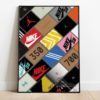 Nike Sneaker Box Sneaker Poster Canvas
