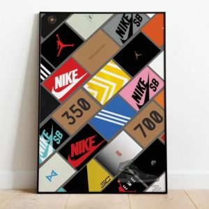 Nike Sneaker Box Sneaker Poster Canvas