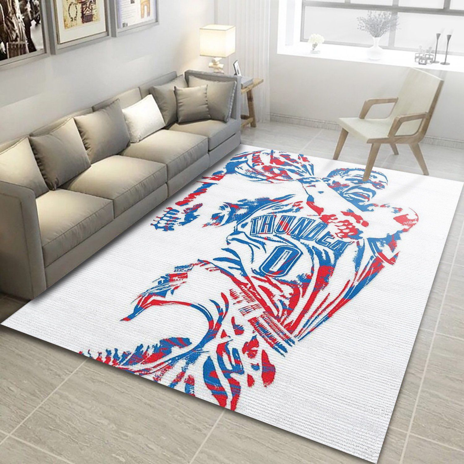 Oklahoma City Thunder Basketball NBA Living Room Carpet Rug Home Decor Oklahoma City Thunder Basketball NBA Living Room Carpet Rug Home Decor