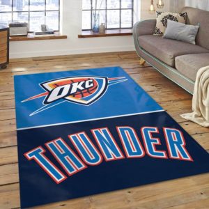 Oklahoma City Thunder Gifts NBA Living Room Carpet Rug Home Decor