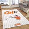 Orlando Magic Team Logo Striped Lines NBA Rug Home Decor