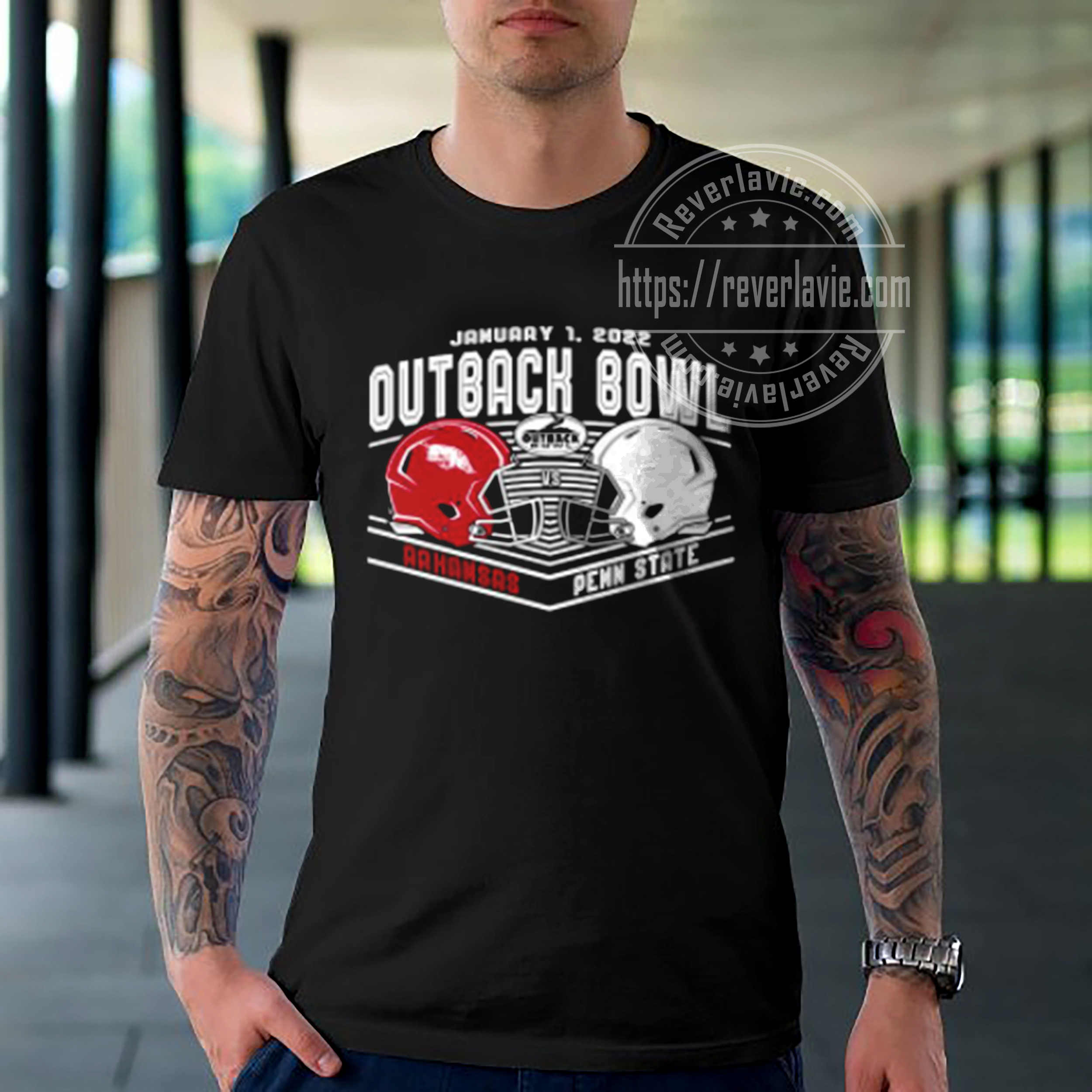 Penn State Nittany Lions Vs Arkansas Razorbacks Outback Bowl T-Shirt Penn State Nittany Lions Vs Arkansas Razorbacks Outback Bowl T-Shirt