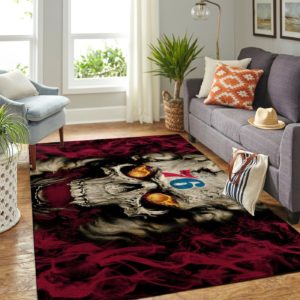 Philadelphia 76ers Team Logo Skull Style Nice Gift NBA Rug Home Decor