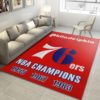 Philadephia 76ers Champions NBA Living Room Carpet Rug Home Decor