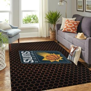 Phoenix Suns Basketball Team Logo Net NBA Rug Home Decor