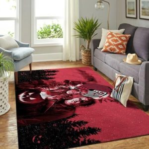 Portland Trail Blazers Horror Halloween Basketball NBA Rug Home Decor