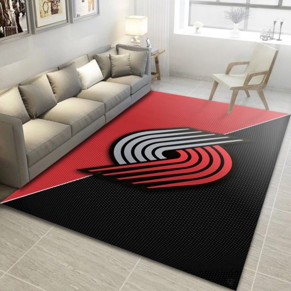 Portland Trail Blazers Logo Area Rug NBA Rug  Floor Decor