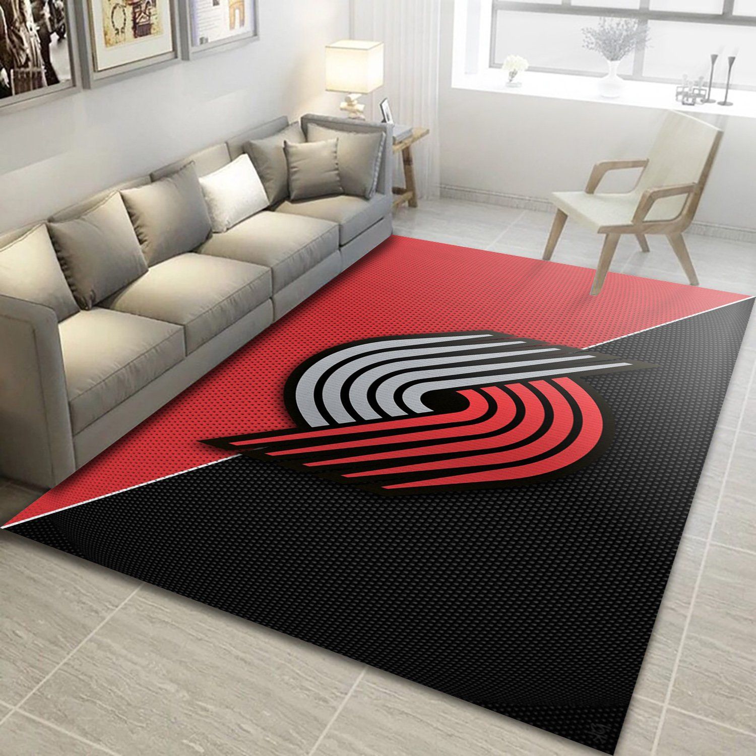 Portland Trail Blazers Logo Area Rug NBA Rug Floor Decor Portland Trail Blazers Logo Area Rug NBA Rug Floor Decor