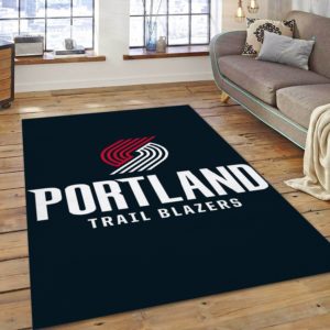 Portland Trail Blazers Logo NBA Rug Home Decor