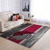 Sacramento Kings Team Logo Skull Flower Style Nice Gift NBA Rug Home Decor