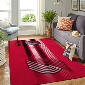 Portland Trailblazers Team Logo Nice Gift NBA Living Room Carpet Rug Home Decor