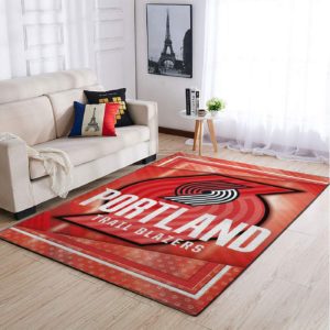 Portland Trailblazers Team Logo Style Nice Gift NBA Living Room Carpet Rug Home Decor