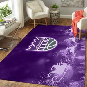 Sacramento Kings Basketball Christmas NBA Living Room Carpet Rug Home Decor