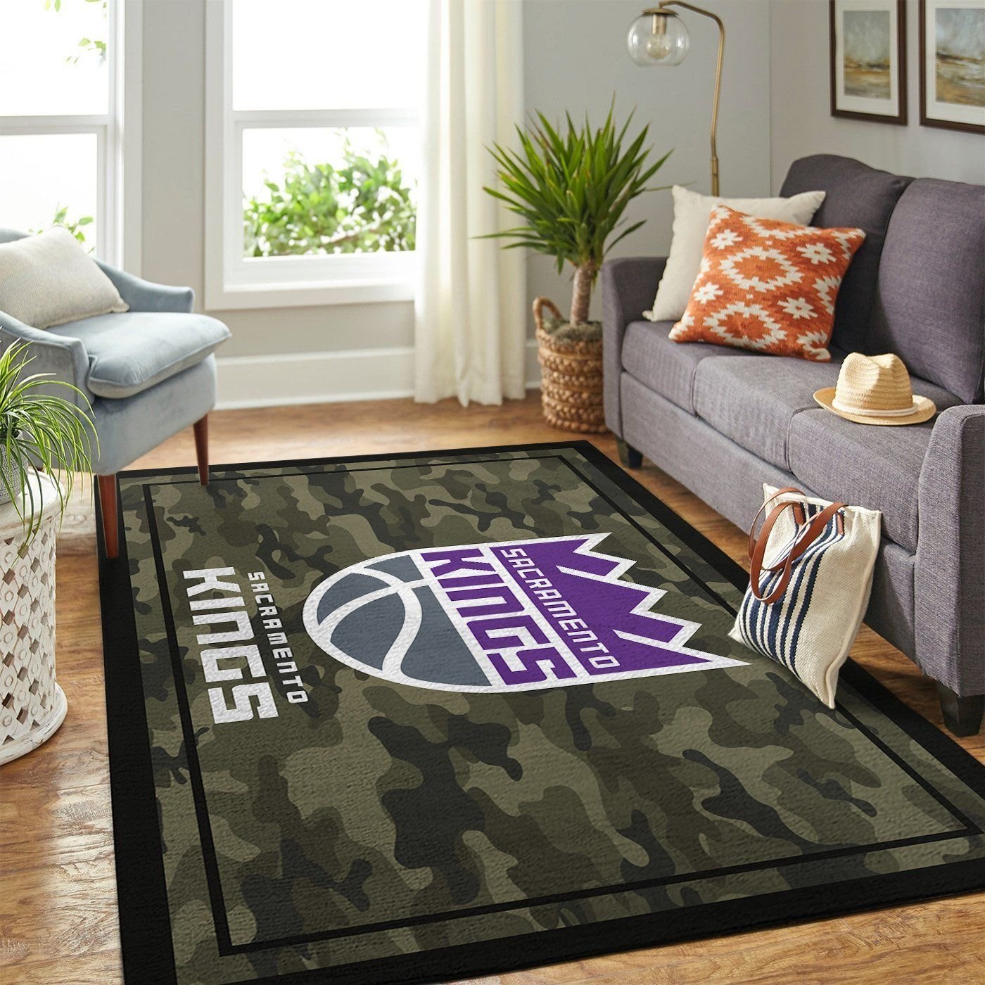 Sacramento Kings Team Logo Camouflage NBA Living Room Carpet Rug Home Decor Sacramento Kings Team Logo Camouflage NBA Living Room Carpet Rug Home Decor