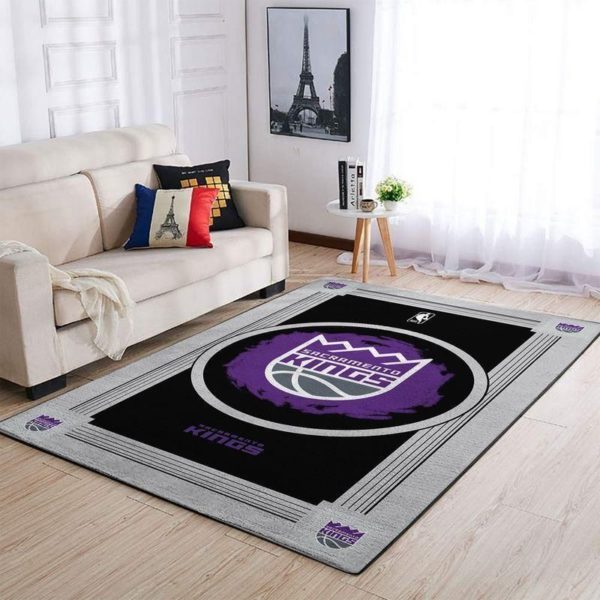 Sacramento Kings Team Logo Gifts NBA Rug Home Decor