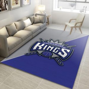 Sacramento Kings Team Logo NBA Living Room Carpet Rug Home Decor
