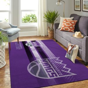 Sacramento Kings Team Logo Nice Gift NBA Living Room Carpet Rug Home Decor
