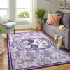 Sacramento Kings Team Logo Skull Flower Style Nice Gift NBA Rug Home Decor