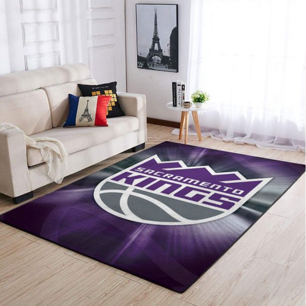 Sacramento Kings Team Logo Style Nice Gift NBA Rug Home Decor