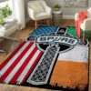 San Antonio Spurs Team Logo Grey Wooden Style Nice Gift NBA Living Room Carpet Rug Home Decor
