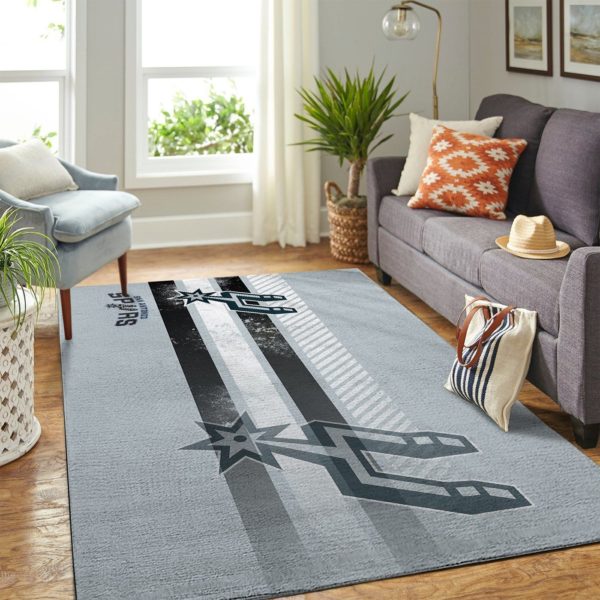 San Antonio Spurs Team Logo Nice Gift NBA Rug Home Decor
