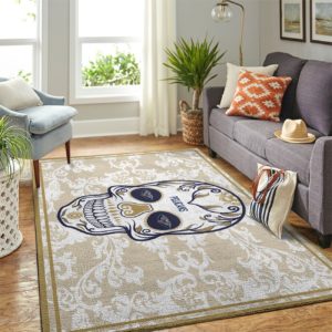 Skull Folower Calavera New Orleans Pelicans NBA Rug Home Decor