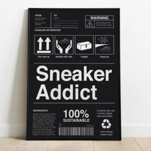 Sneaker Addict Sneaker Poster Canvas