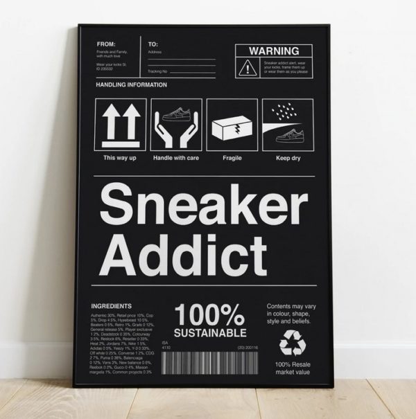 Sneaker Addict Sneaker Poster Canvas