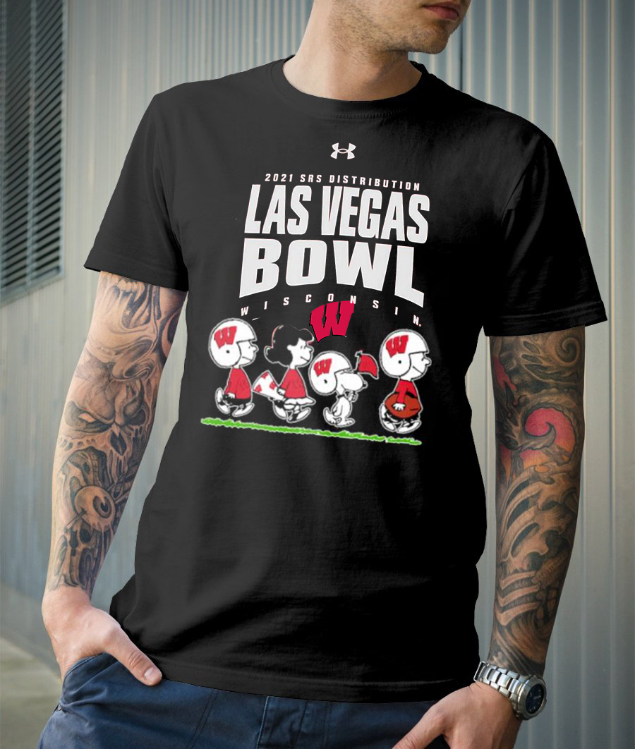 Snoopy Wisconsin Badgers Champions 2021 2022 Las Vegas Bowl New Design T-Shirt Snoopy Wisconsin Badgers Champions 2021 2022 Las Vegas Bowl New Design T-Shirt