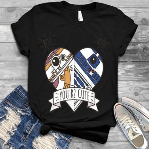 Star Wars Droids You R2 Cute Heart Valentines Gifts T-shirt