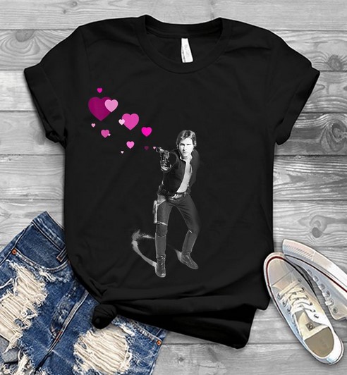 Star Wars Han Shot Hearts Valentine's Day T-shirt Star Wars Han Shot Hearts Valentine's Day T-shirt