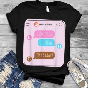 Star Wars Rebel Alliance Message Love Valentine’s Day Unisex T-shirt