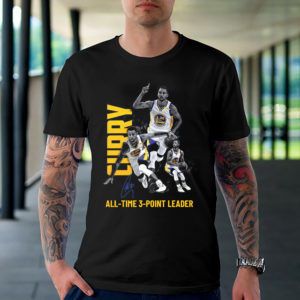 Stephen Curry All Time 3 Point Leader Signatures Gifts T-Shirt