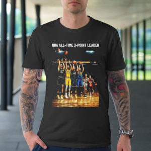 Stephen Curry NBA All Time 3 Point Leader Basketball T-Shirt