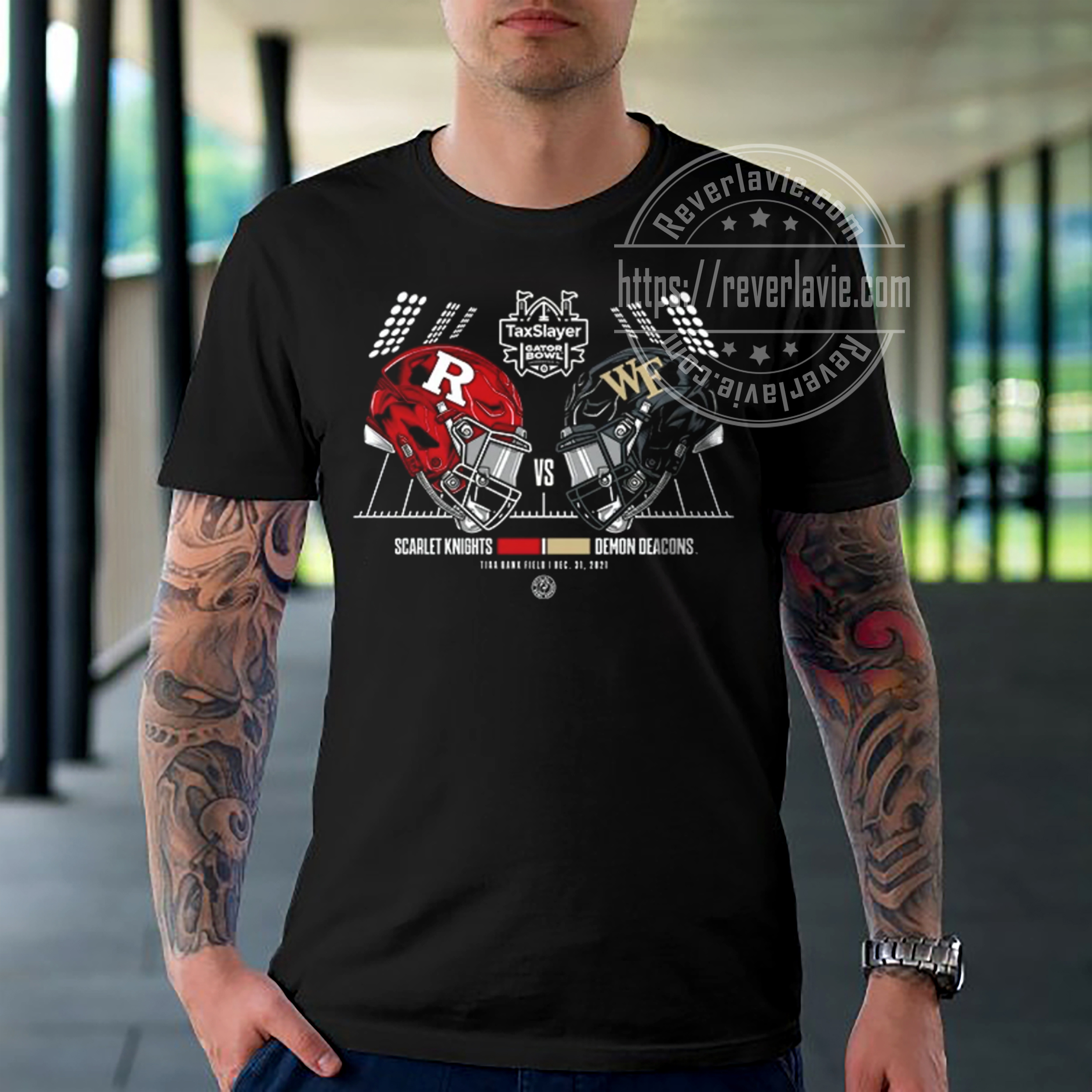 Texas AM Vs Wake Forest Demon Deacons 2021 2022 TaxSlayer Bowl Unisex T-Shirt Texas AM Vs Wake Forest Demon Deacons 2021 2022 TaxSlayer Bowl Unisex T-Shirt