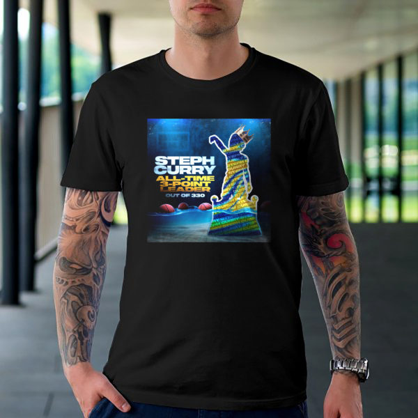 The King Stephen Curry All Time 3 Point Leader Out Of 330 Gifts T-Shirt