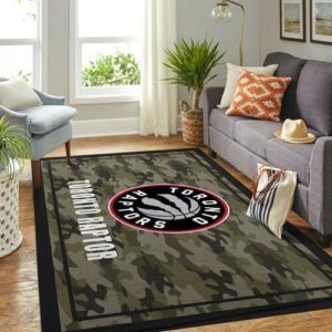 Toronto Raptors Camouflage NBA Living Room Carpet Rug Home Decor