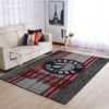 Toronto Raptors Team Logo Area Rugs Wooden Style NBA Rug Home Decor