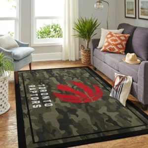 Toronto Raptors Team Logo Camouflage NBA Living Room Carpet Rug Home Decor