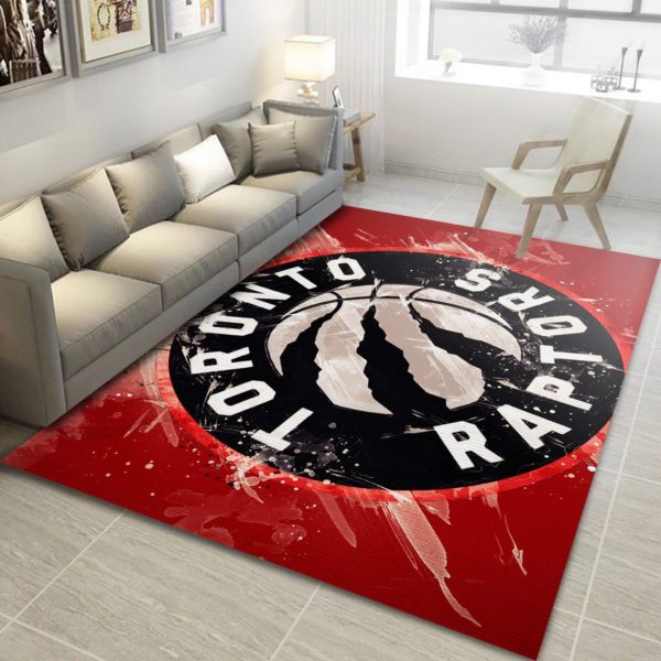 Toronto Raptors Team Logo Nice Gifts NBA Living Room Carpet Rug Home Decor