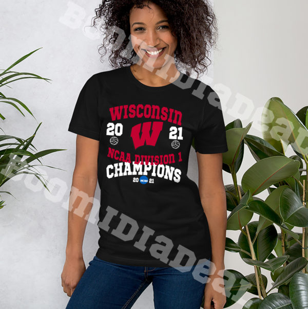 Trophy Championship 2021 Wisconsin NCAA Division 1 Womens Volleyball T-Shirt
